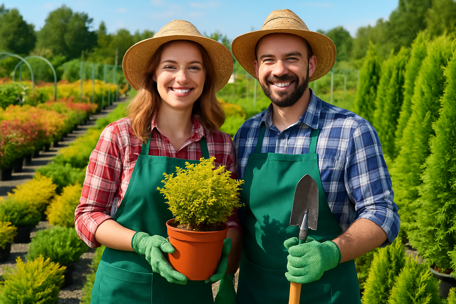 Семейная пара в питомник растений. Псковская область Семейная пара в питомник растений. Псковская область